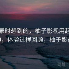 翻记录时想到的，柚子影视用起来顺不顺，体验过程回顾，柚子影视pc