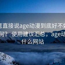 不拐弯直接说age动漫到底好不好用究竟如何？ 使用建议汇总，age动漫是什么网站