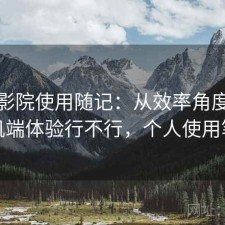 蜂鸟影院使用随记：从效率角度来看手机端体验行不行，个人使用笔记