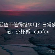 茶杯狐值不值得继续用？日常使用笔记，茶杯狐 - cupfox