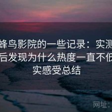 关于蜂鸟影院的一些记录：实测一段时间后发现为什么热度一直不低，真实感受总结