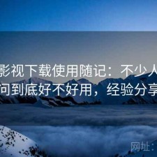 柚子影视下载使用随记：不少人私下会问到底好不好用，经验分享版