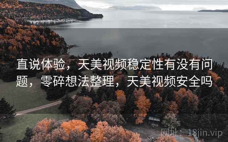 直说体验，天美视频稳定性有没有问题，零碎想法整理，天美视频安全吗  第1张