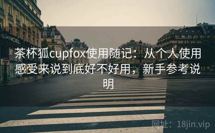 茶杯狐cupfox使用随记：从个人使用感受来说到底好不好用，新手参考说明  第1张