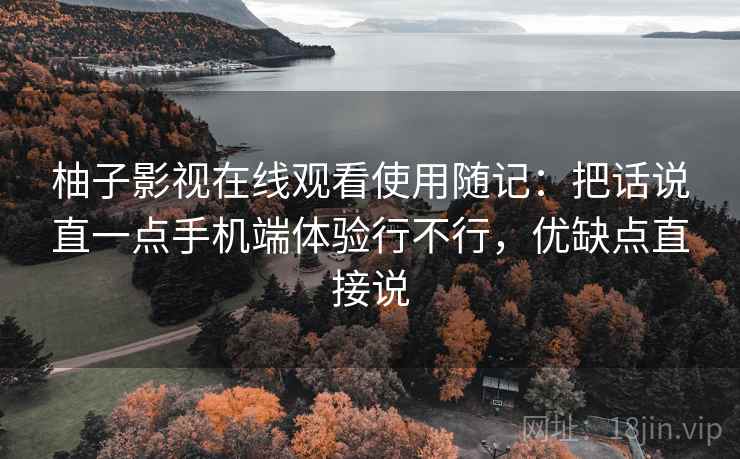 柚子影视在线观看使用随记：把话说直一点手机端体验行不行，优缺点直接说  第1张